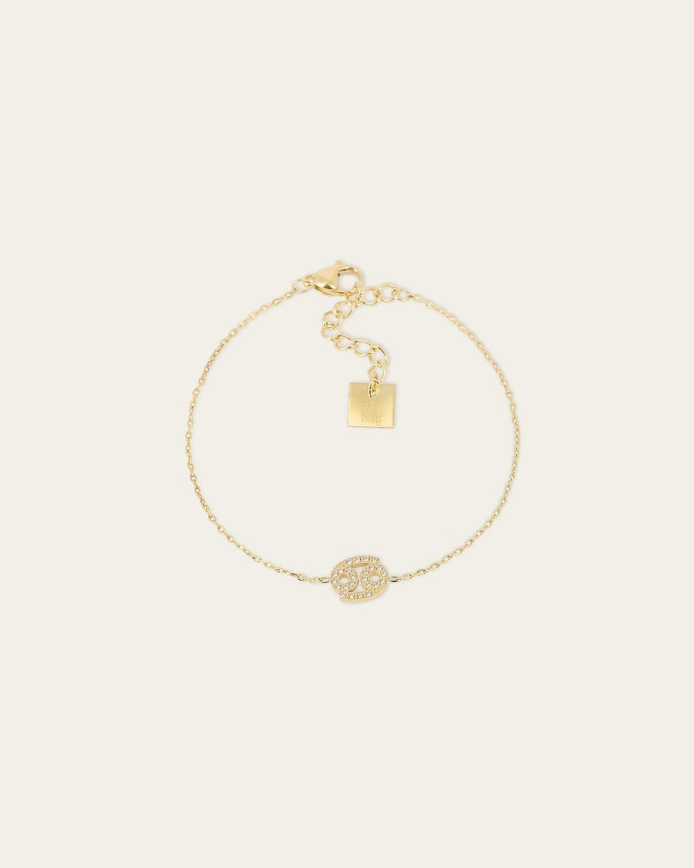 Bracelet Cancer (Acier doré)