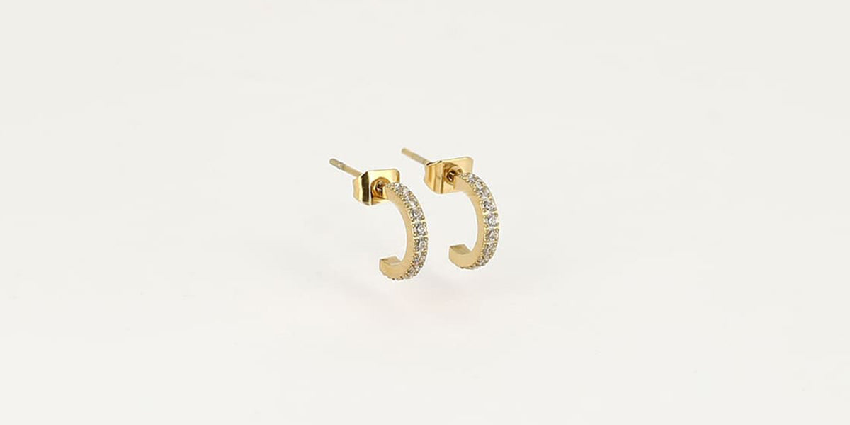 Boucles d'oreilles Winnie (Acier doré)