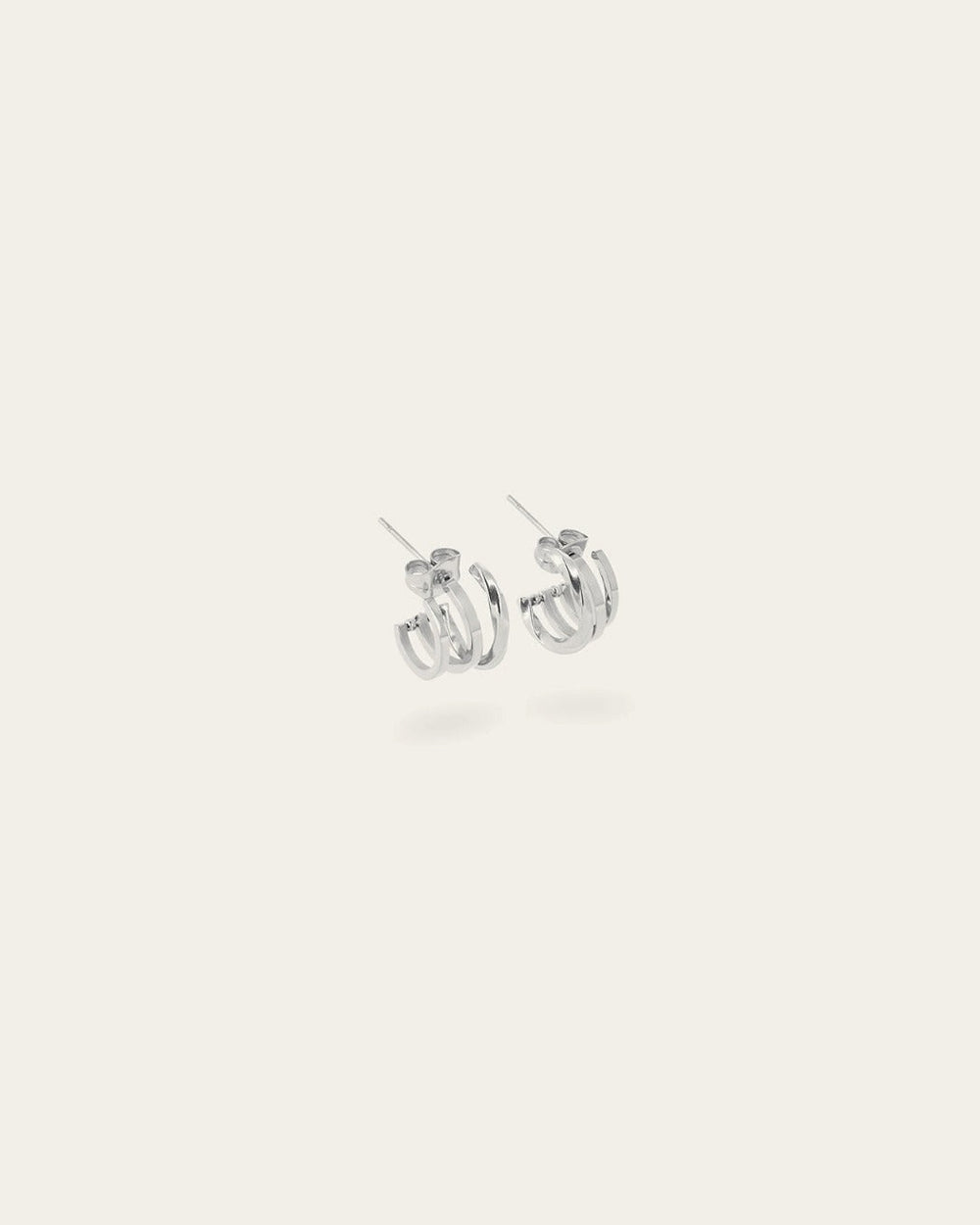 Tripletta Earrings (Steel)