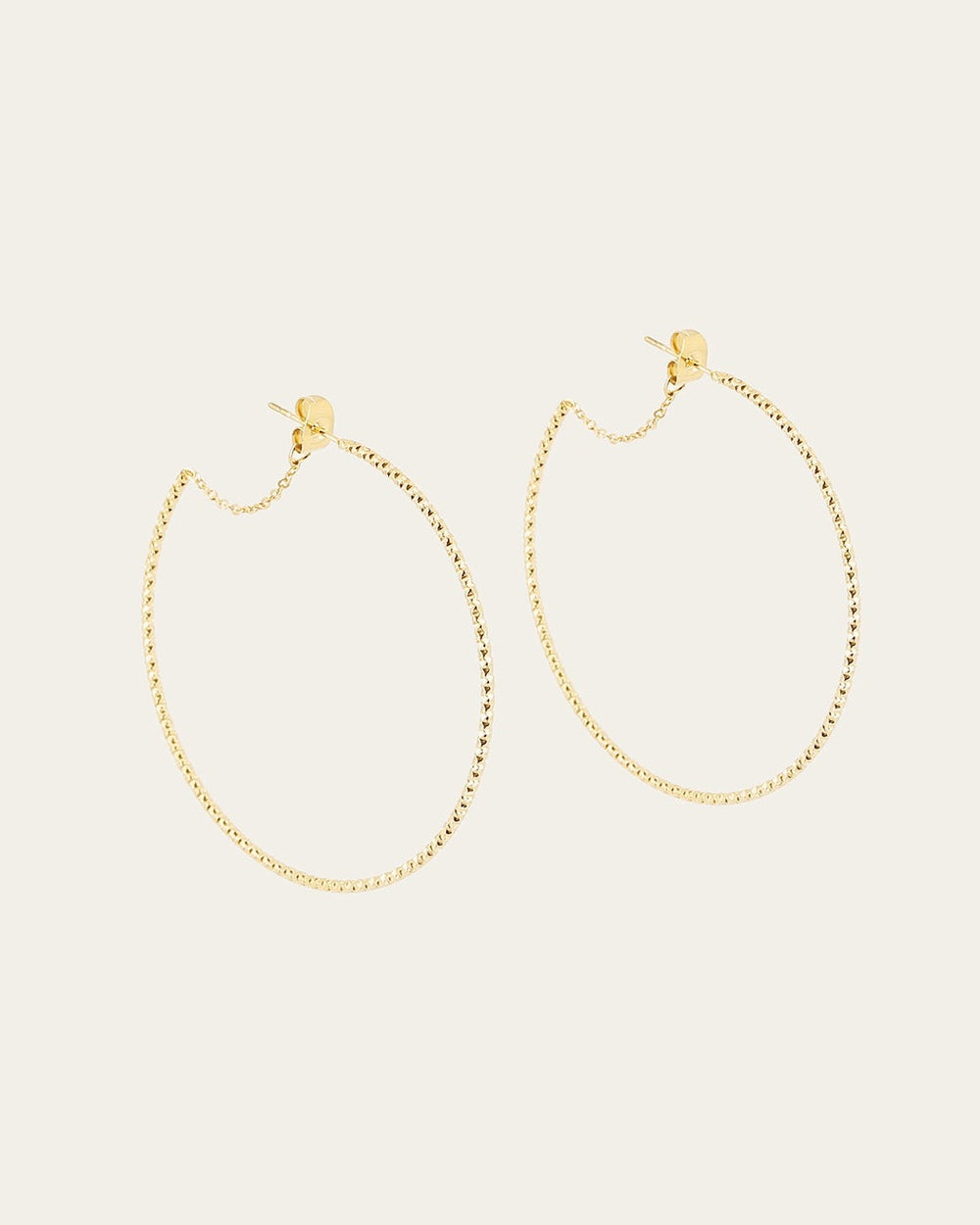Boucles d'oreilles Papaya (Acier doré)