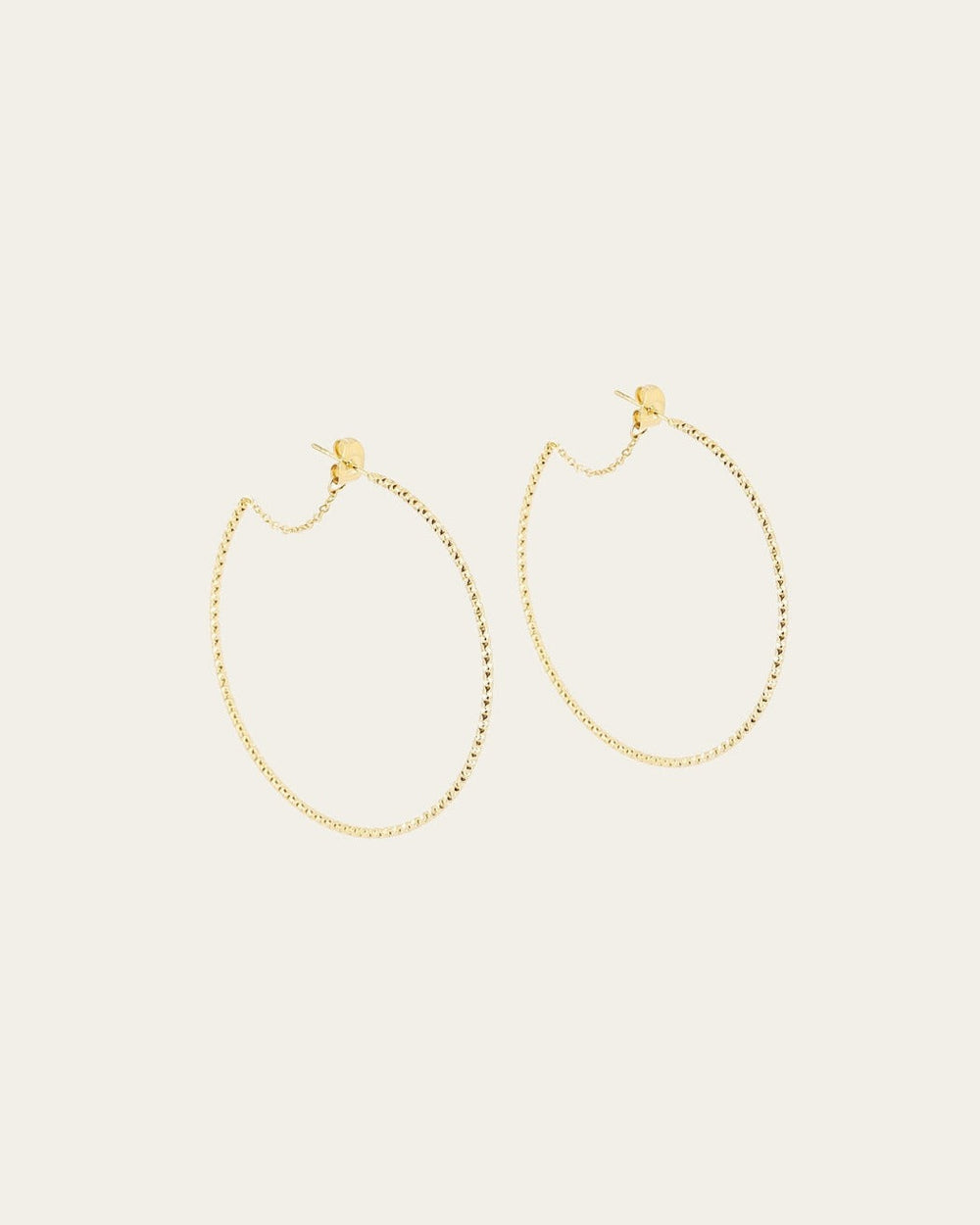 Boucles d'oreilles Papaya (Acier doré)