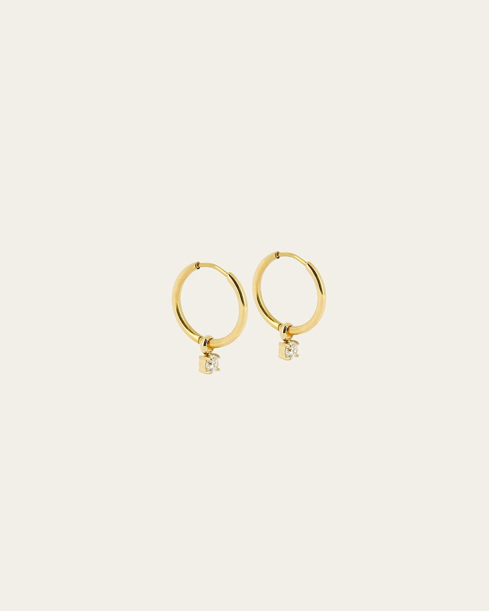 Boucles d'oreilles Shinny (Acier doré)