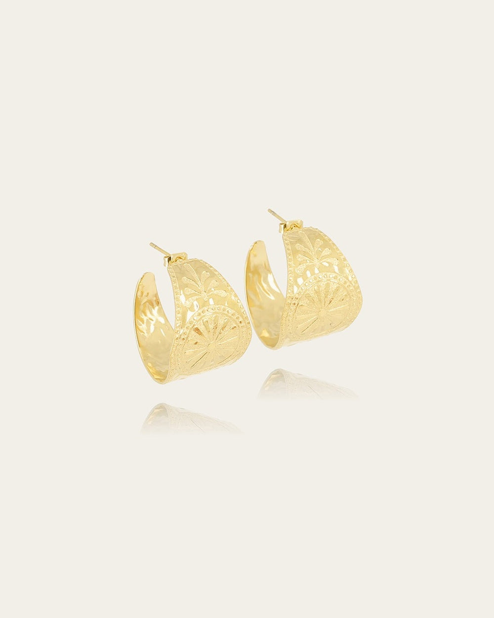 Olora Hoop Earrings (Gold-plated steel)