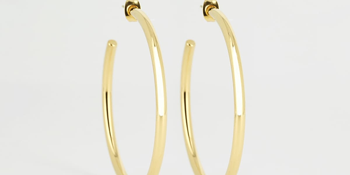 Boucles d'oreilles Aliénora (Acier doré)