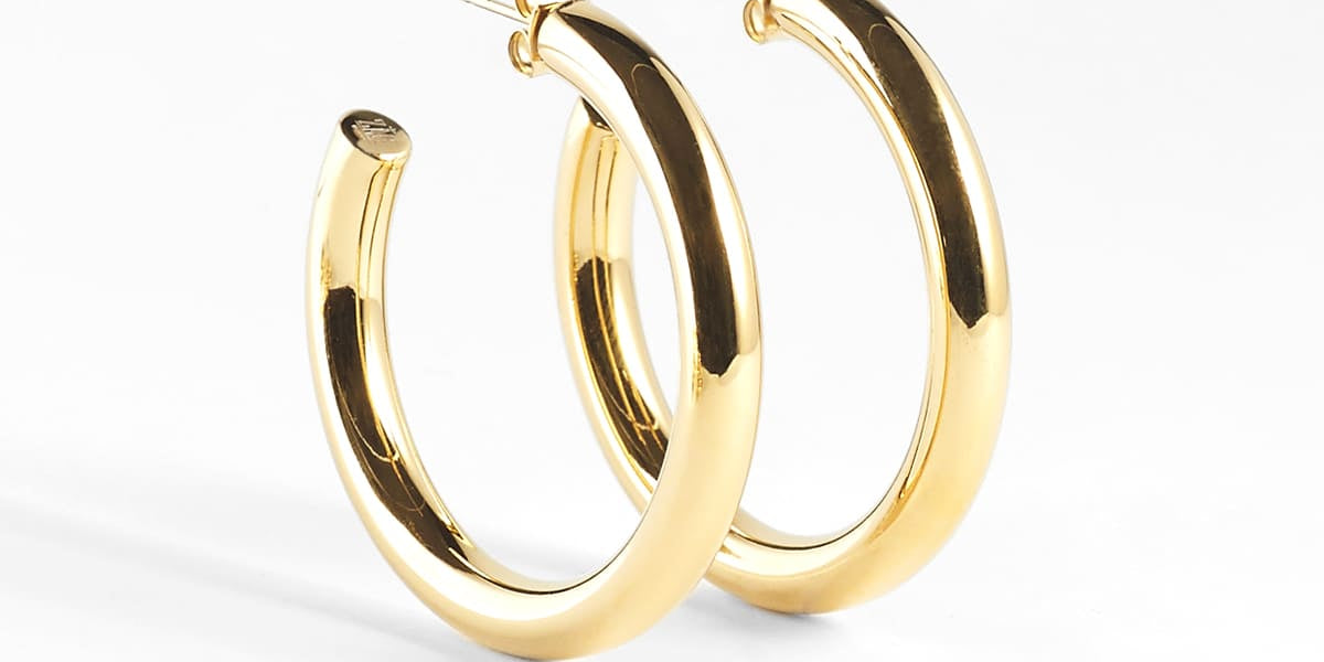 Boucles d'oreilles Angélique (Acier doré)