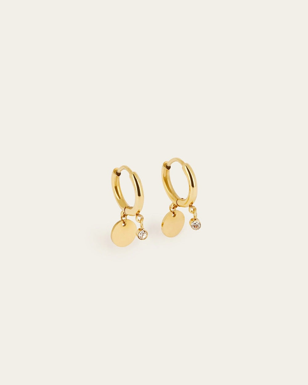 Boucles d'oreilles Béa (Acier doré)