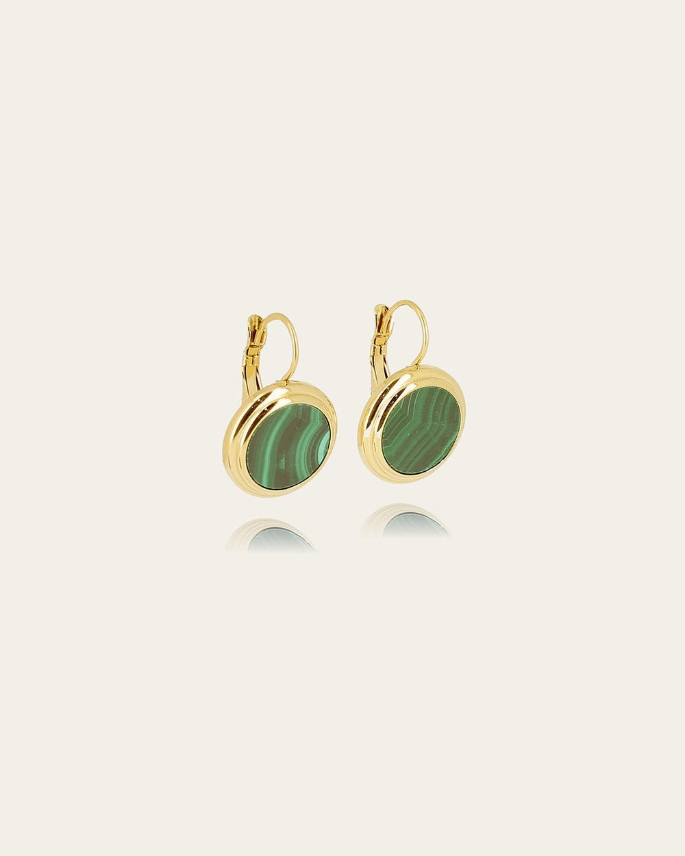 Boucles d'oreilles Mathéa (Acier doré)