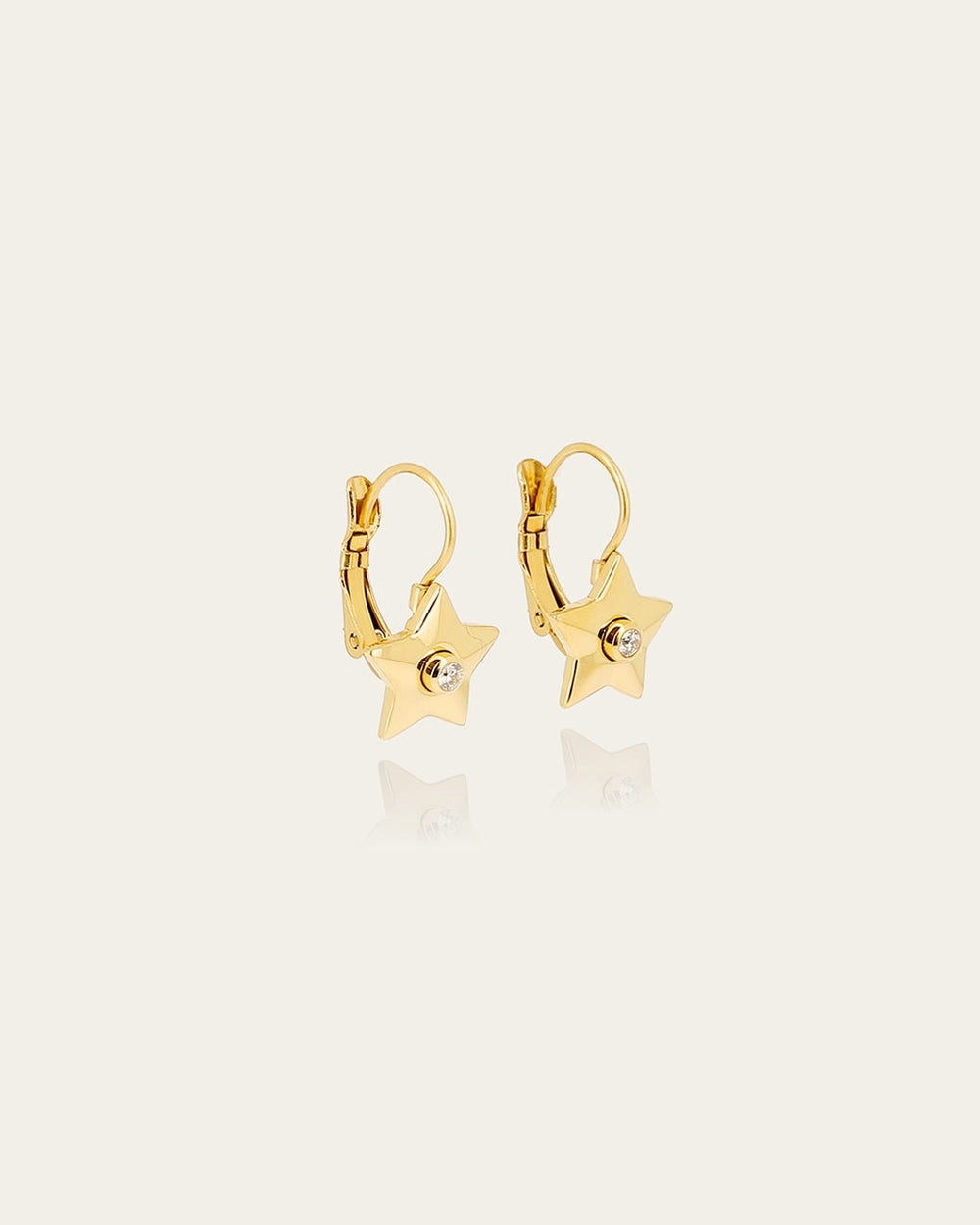 Boucles d'oreilles Venus (Acier doré)