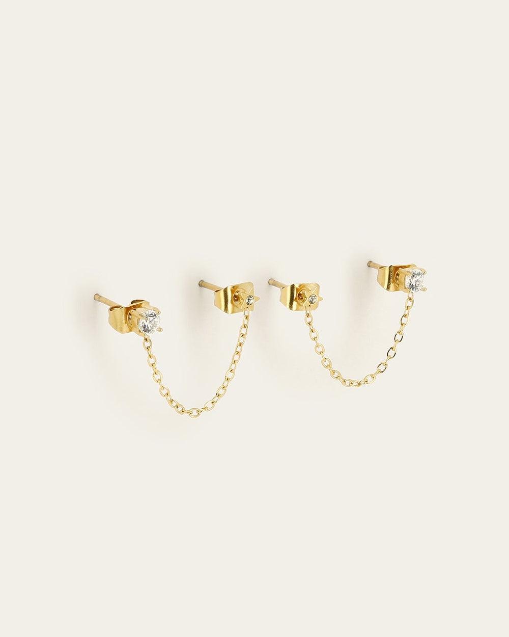 Boucles d'oreilles Rome (Acier doré)