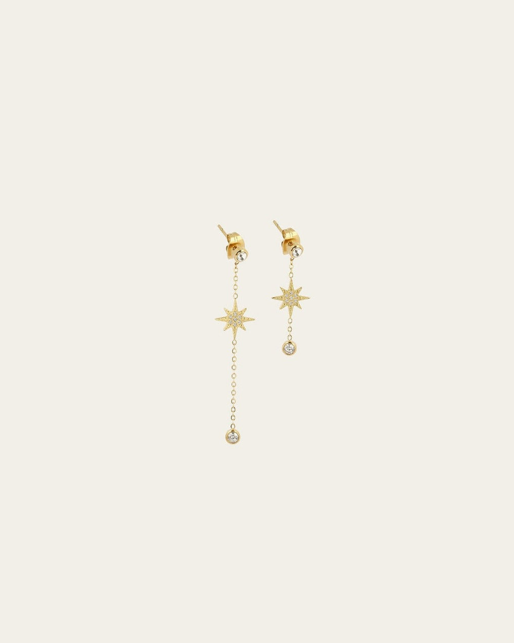 Boucles d'oreilles Newton (Acier doré)