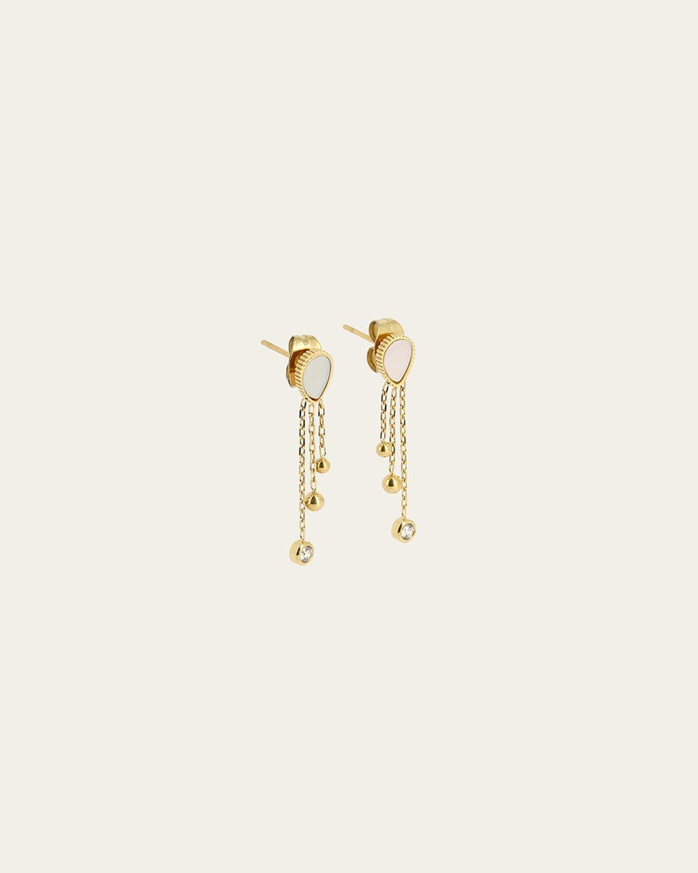 Boucles d'oreilles Softy (Acier doré)