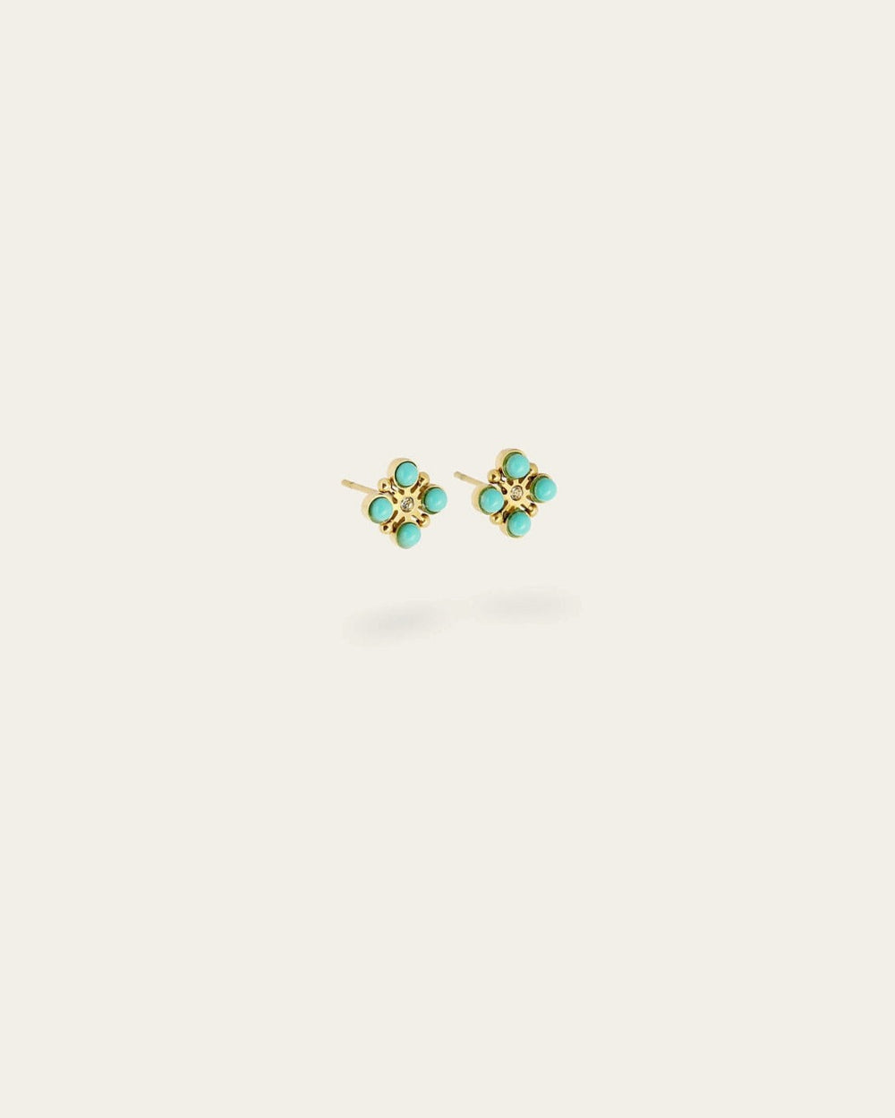 Boucles d'oreilles Mint (Acier doré)