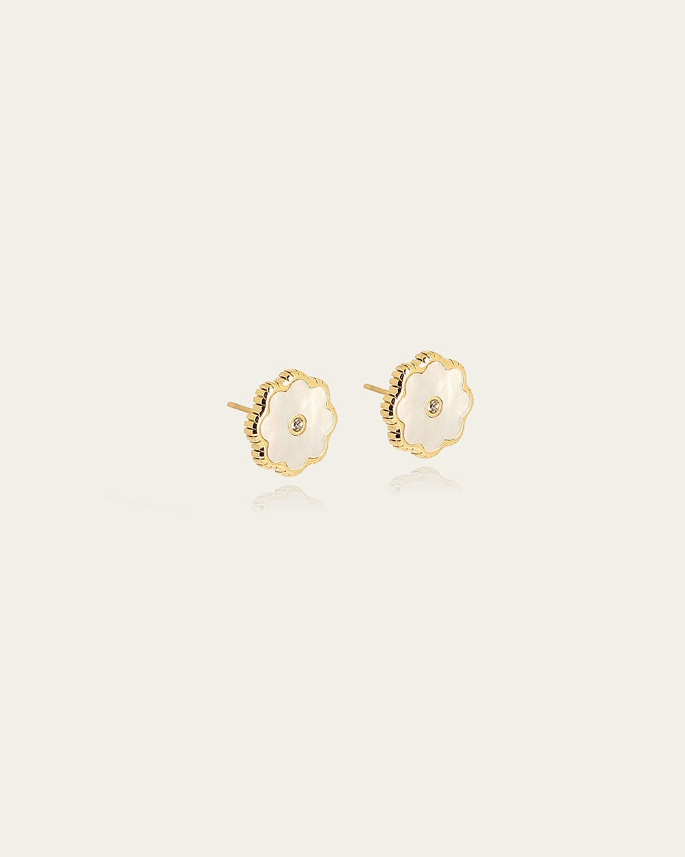 Boucles d'oreilles Fiore (Acier doré)