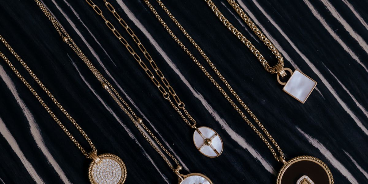 Collier Chaîne Alternance Acier Brut Et Métal Doré - Bijou Contraste - Occasion