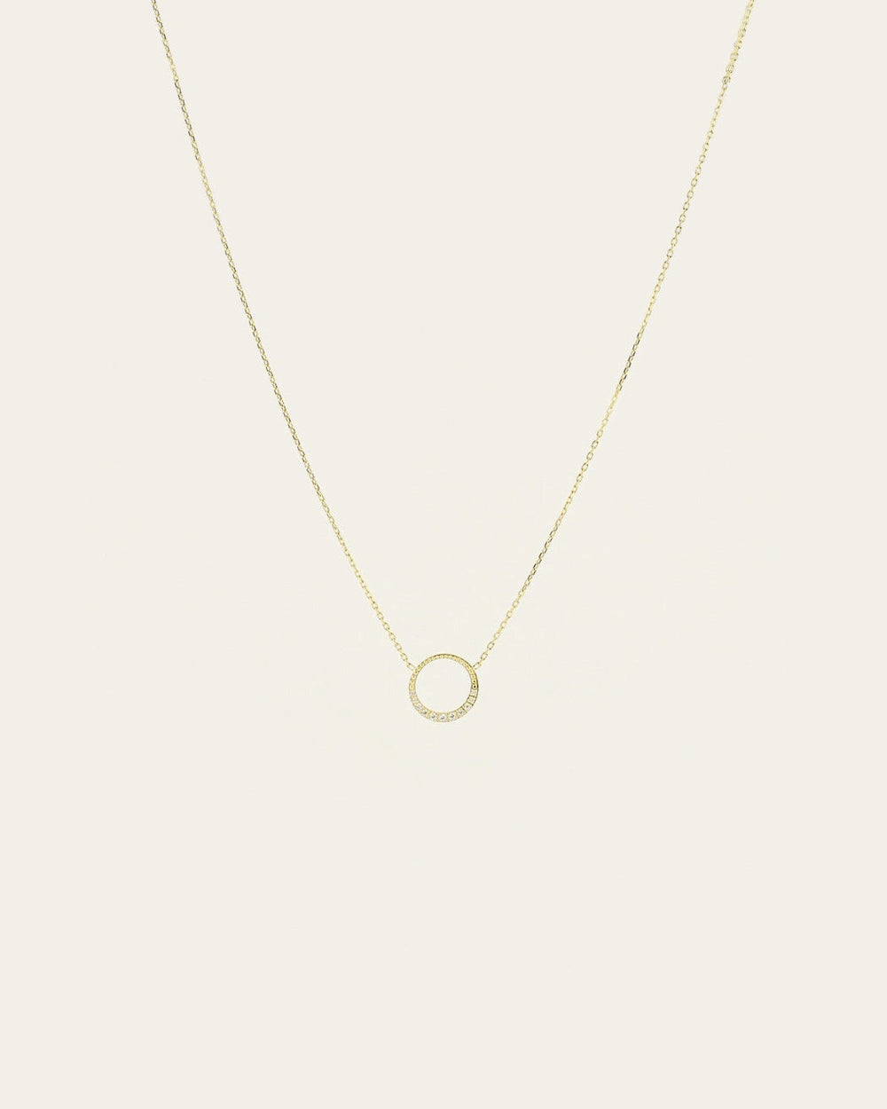 Cloud Necklace (Gold-plated steel)