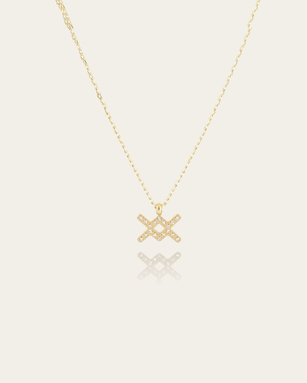 Aquarius Necklace (Gold-plated steel)