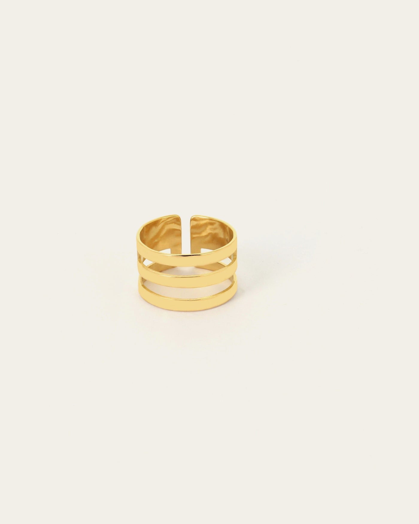 Bague Viseu (Acier doré)