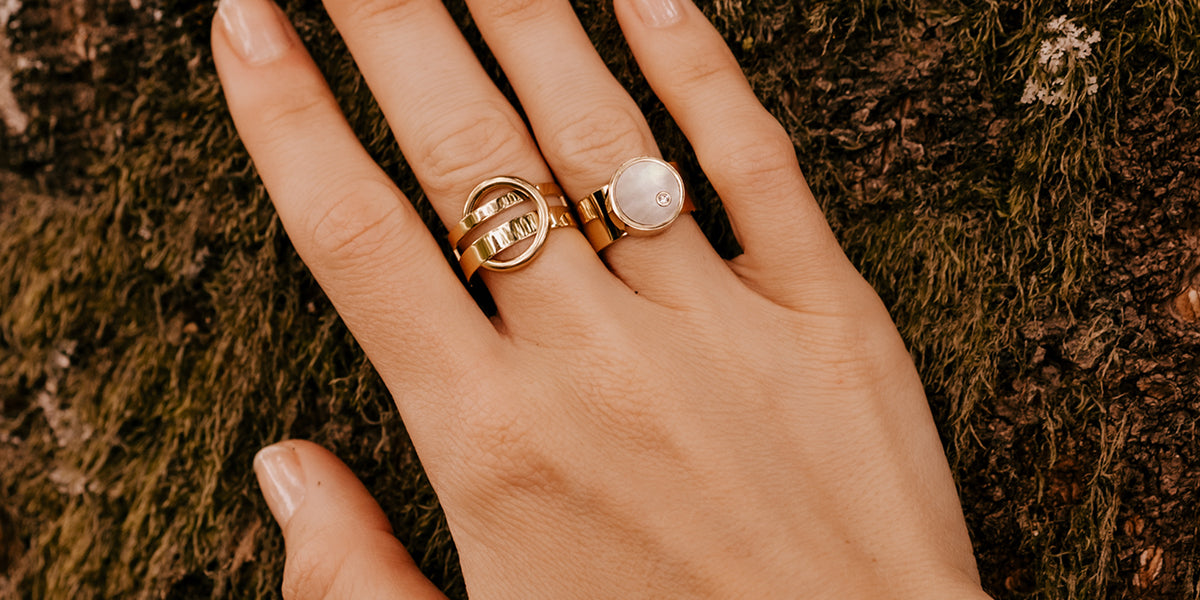 Belt Ring (Gold-plated steel) – Zag Bijoux - Main Image