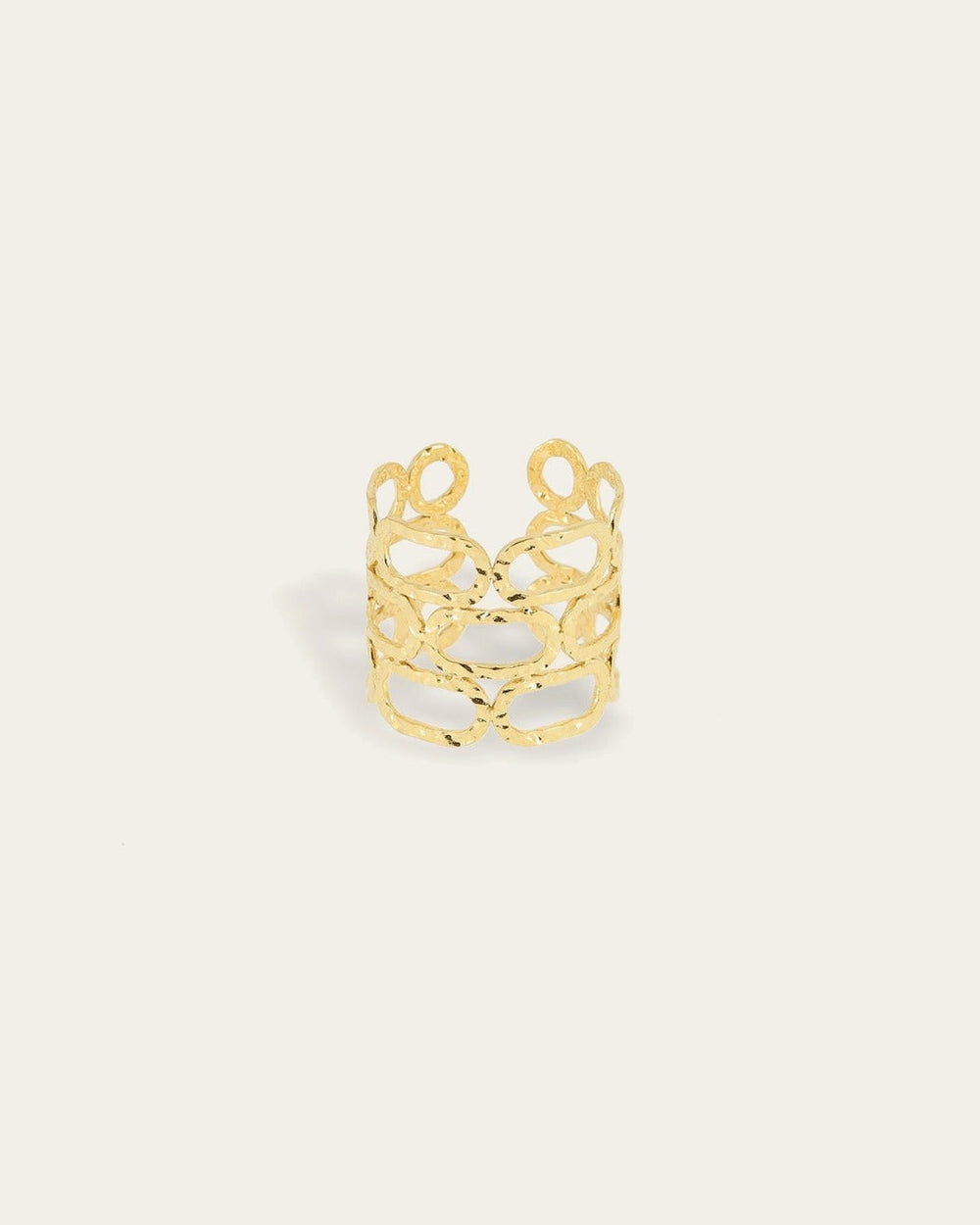 Bague Cameleo (Acier doré)