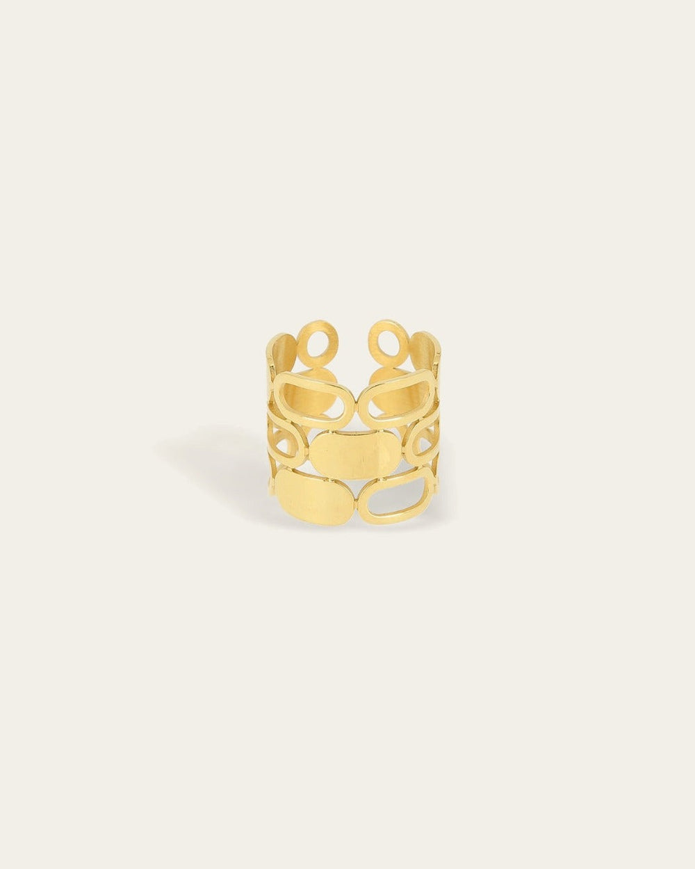 Bague Cacilie (Acier doré)