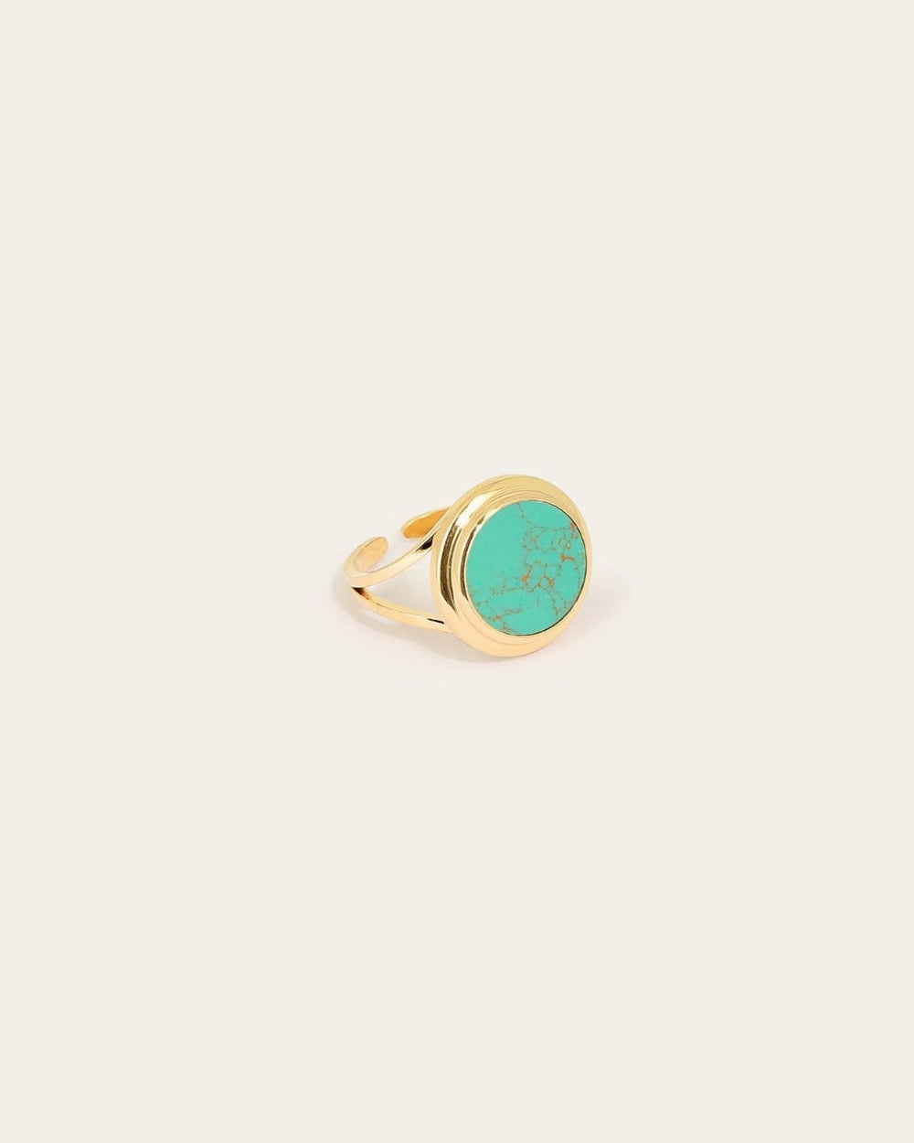 Bague Mathéa (Acier doré)