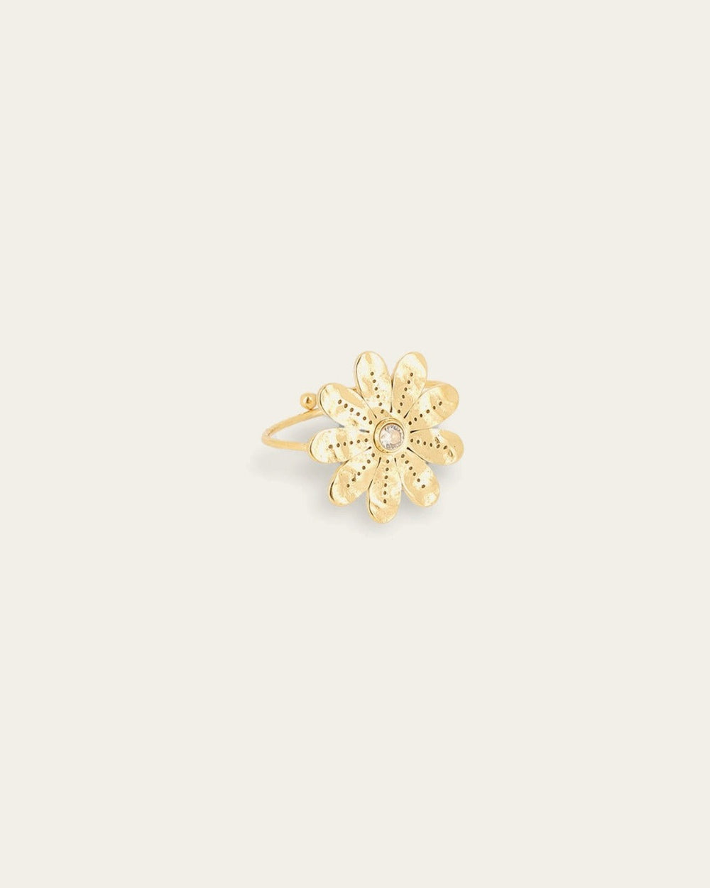 Bague Blomst (Acier doré)