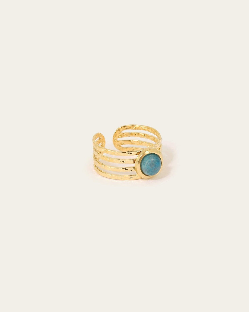 Bague Maleya (Acier doré)