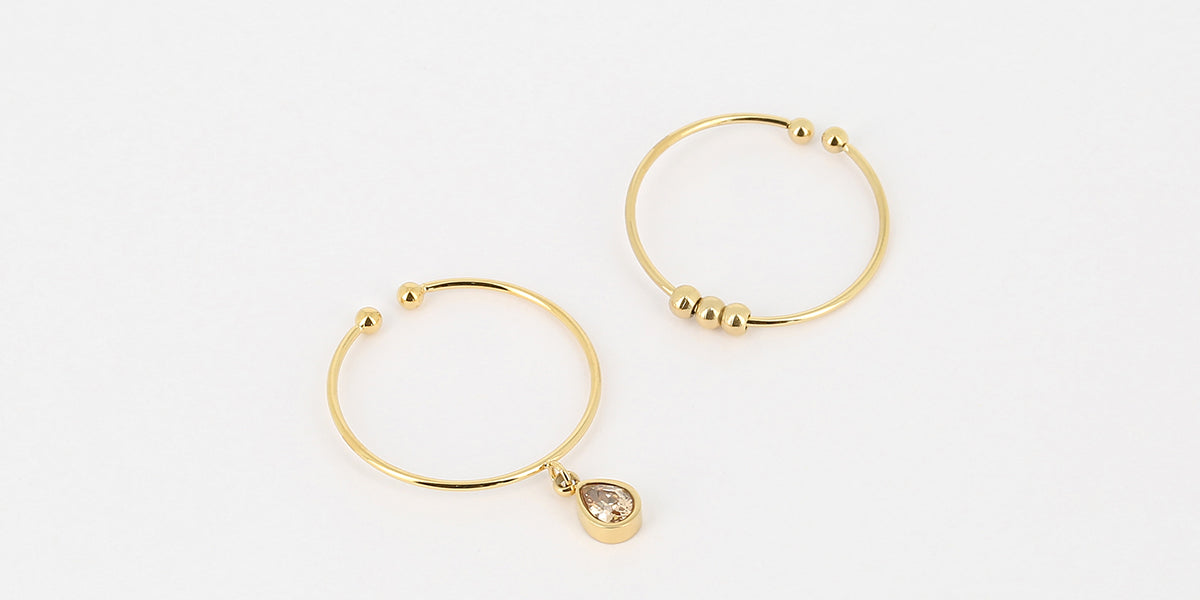Bague Carole (Acier dor)  Zag Bijoux