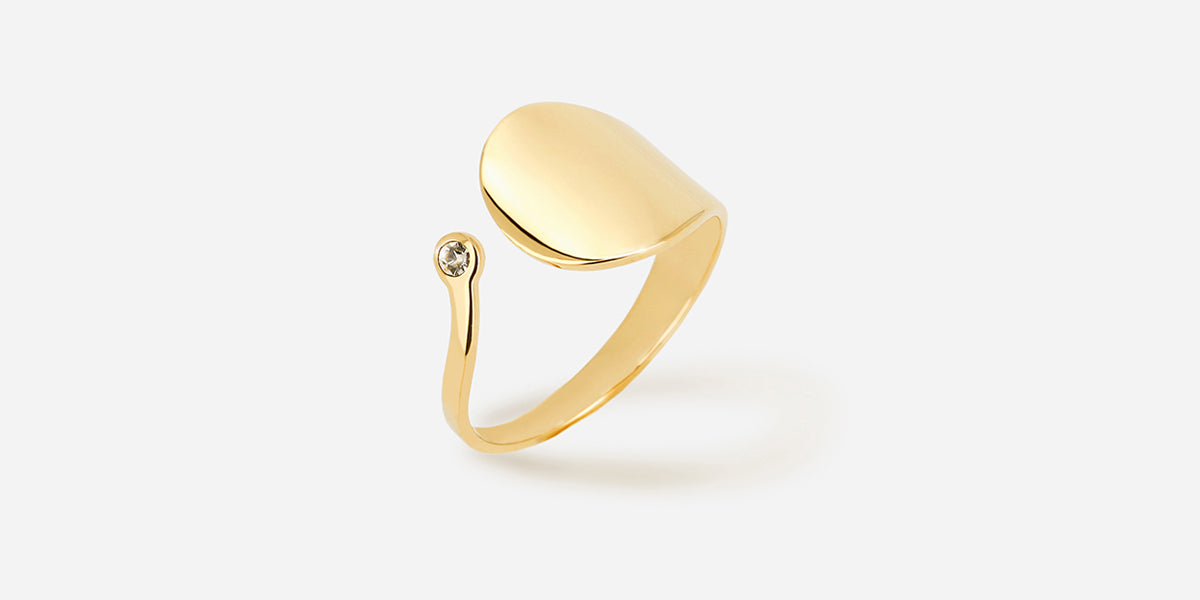 Altesse Ring Gold plated steel Zag Bijoux