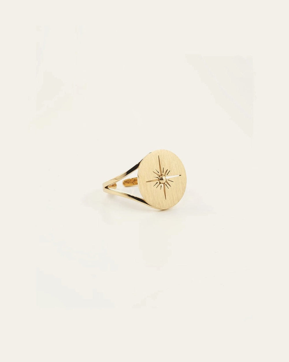 Bague Aztèque (Acier doré)