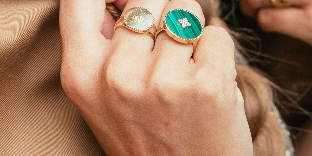 Zag Bijoux Bague Bagan Ring (Gold-plated Steel)