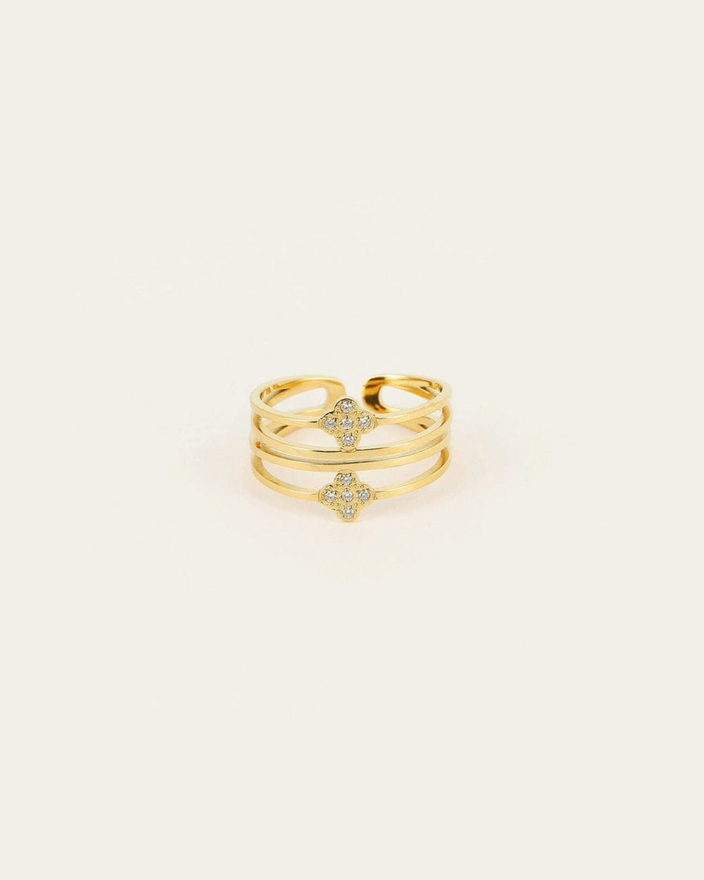 Bague Carnaval (Acier doré)