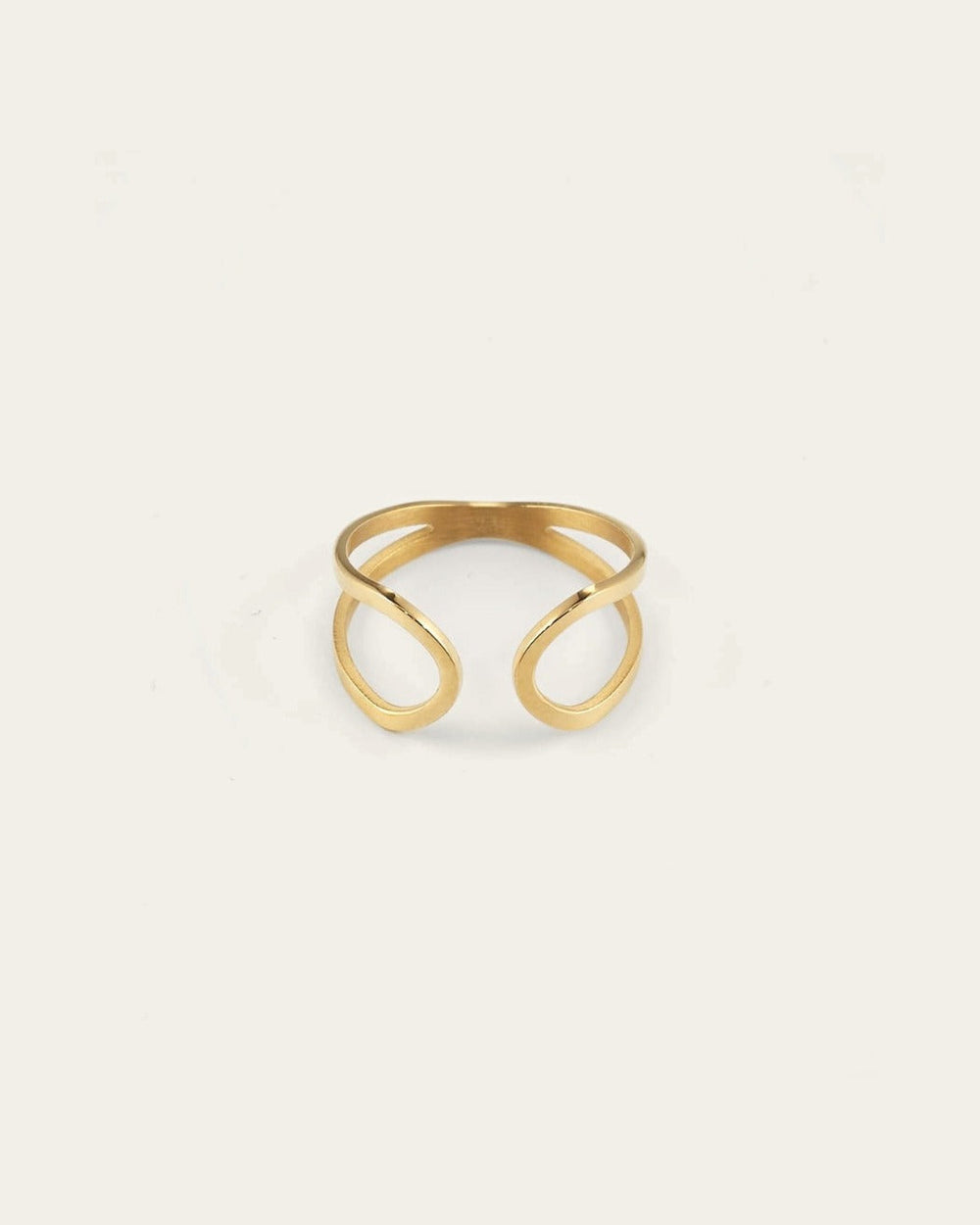 Bague Infinity (Acier doré)
