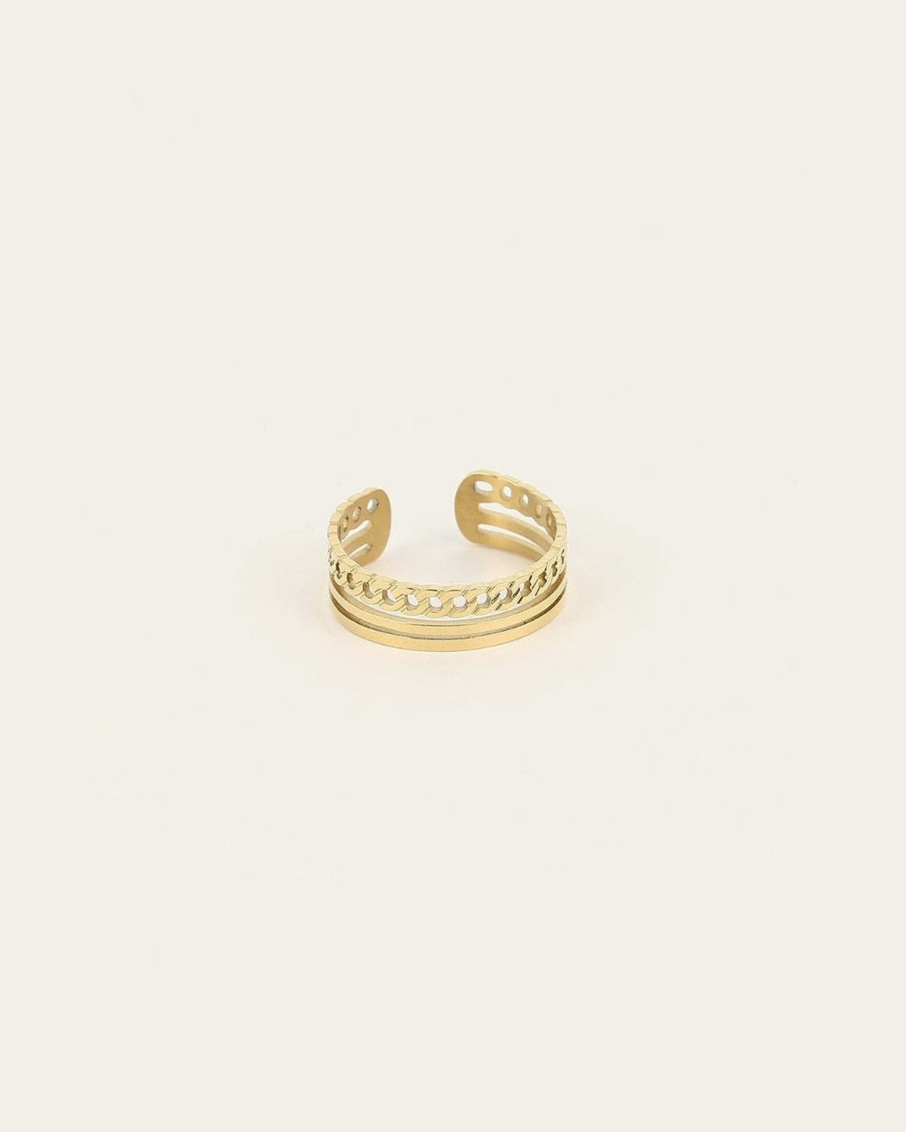 Bague Irina (Acier doré)