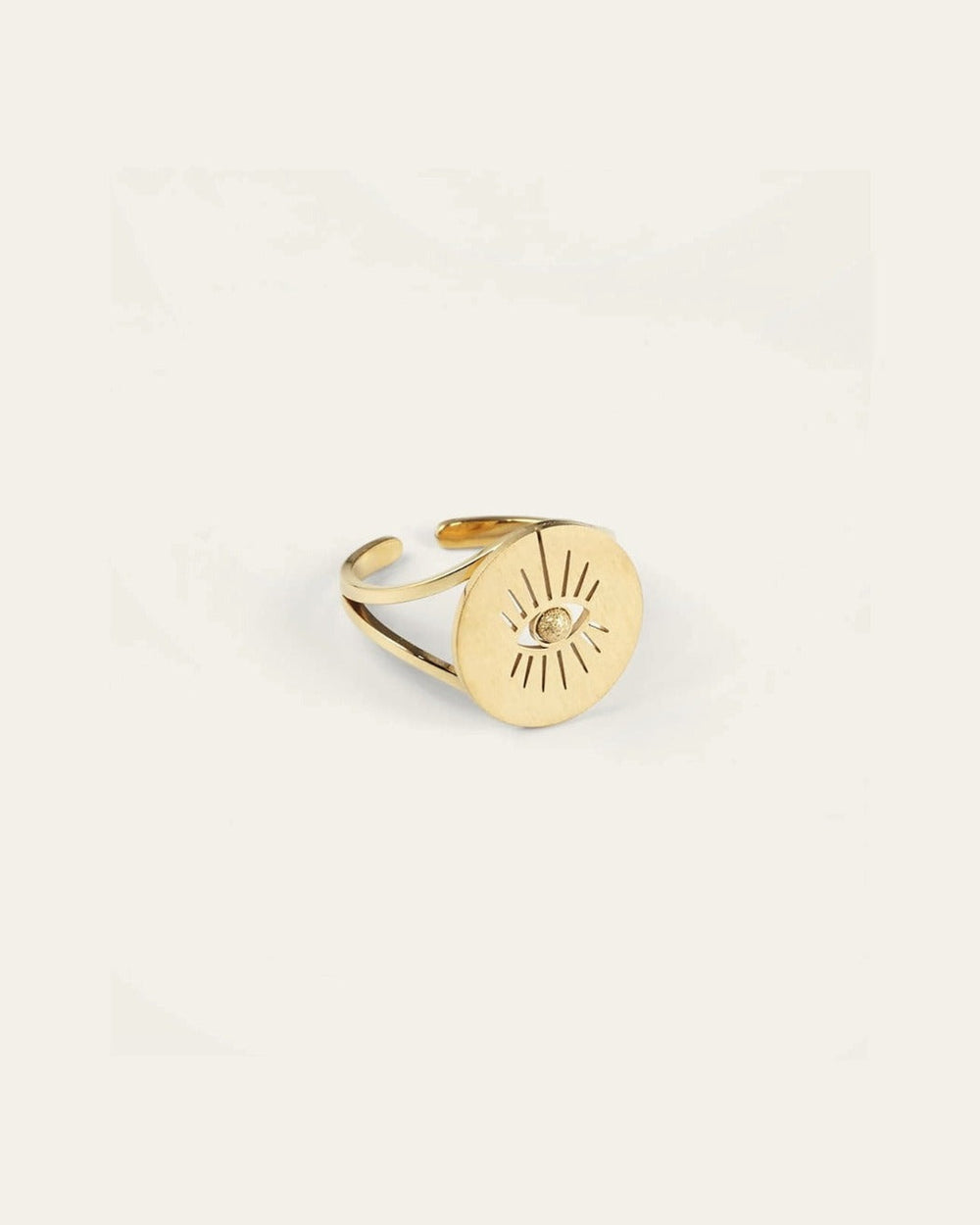 Bague Isis (Acier doré)