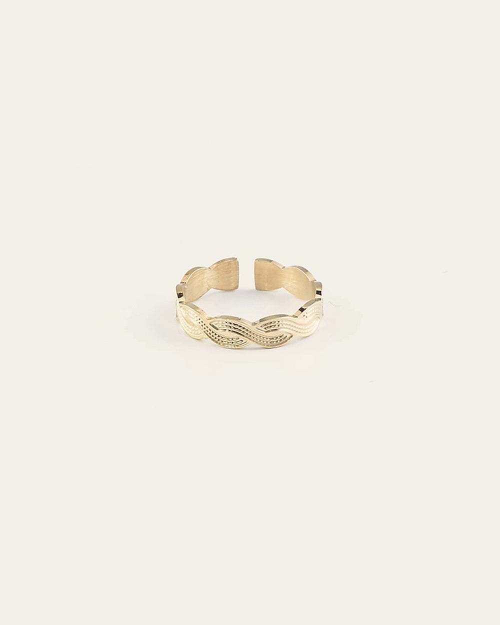 Bague Kheops (Acier doré)