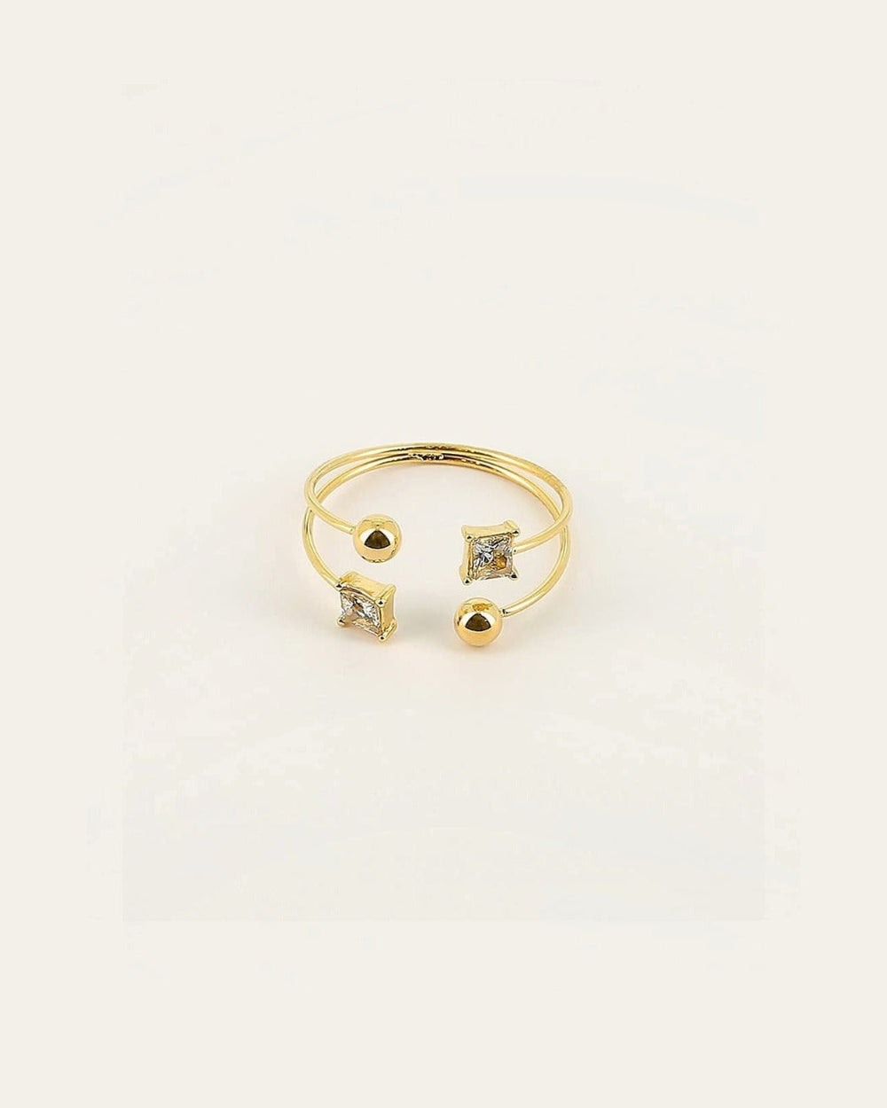 Bague Larsen (Acier doré)
