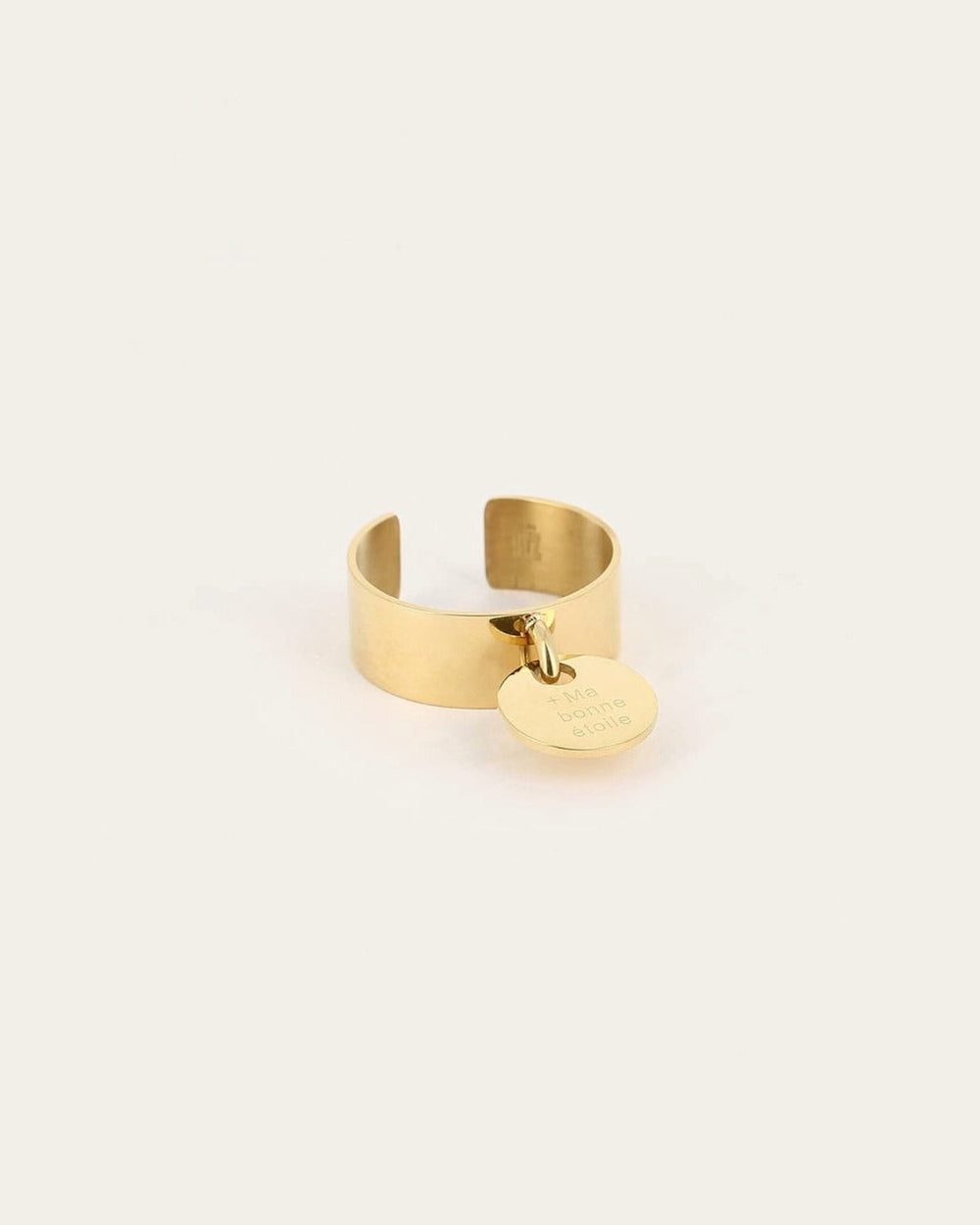 Bague Ma bonne étoile (Acier doré)