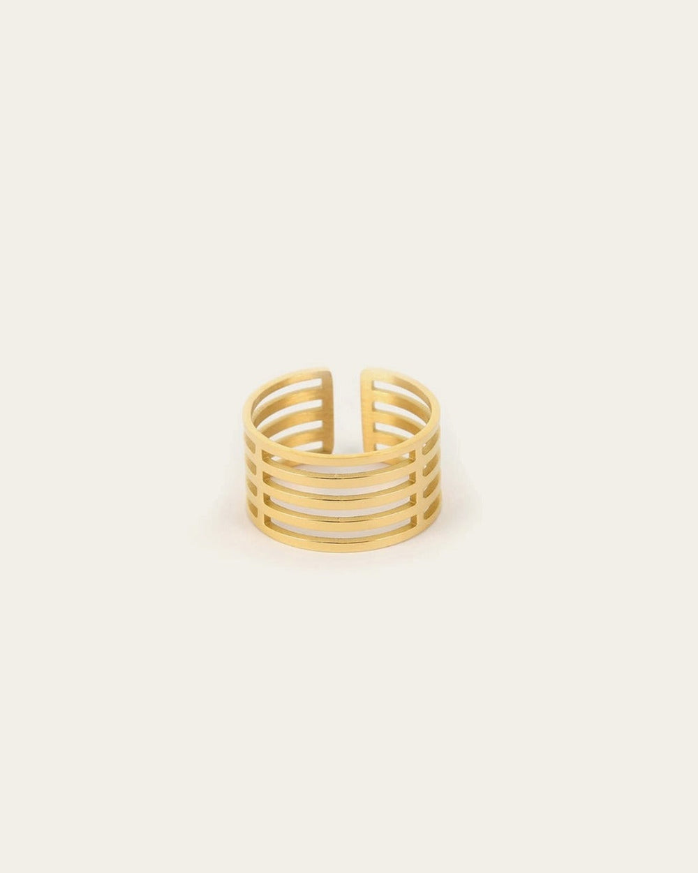 Bague Mando (Acier doré)