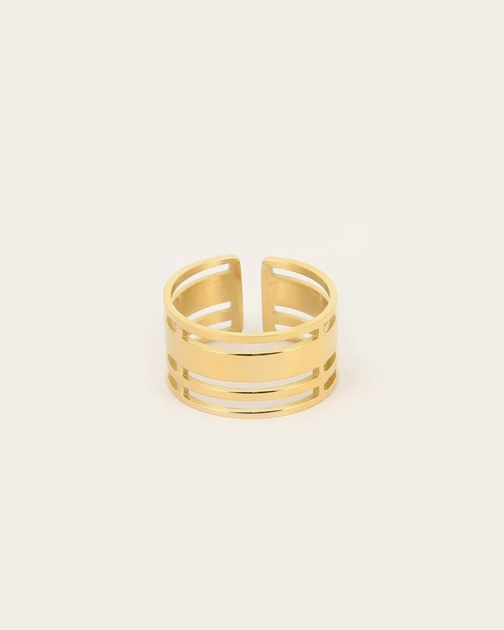 Mini Mandosa Ring (Gold-plated Steel)