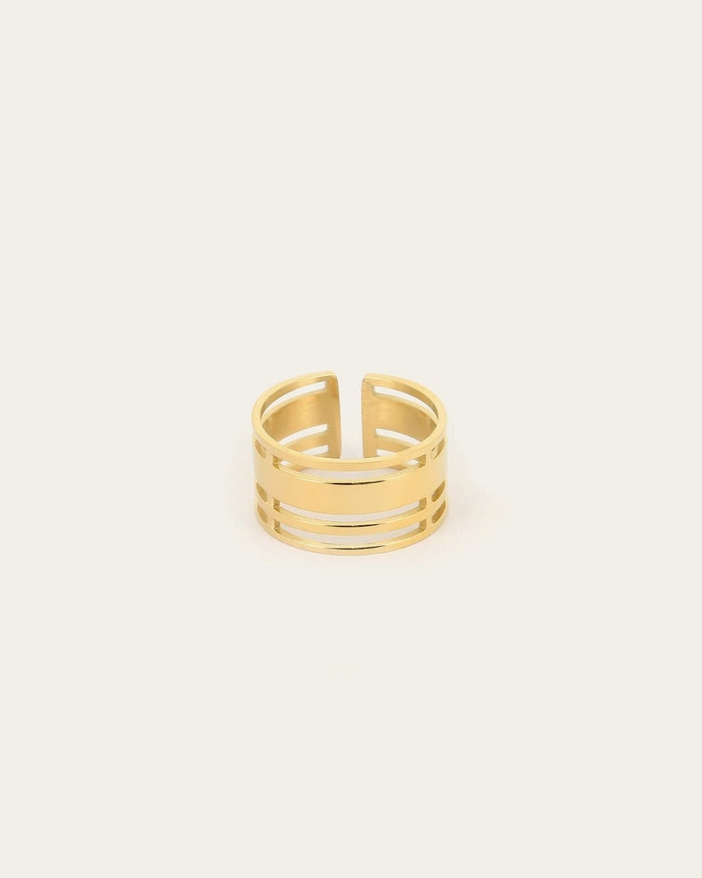 Bague Mini Mandosa (Acier doré)