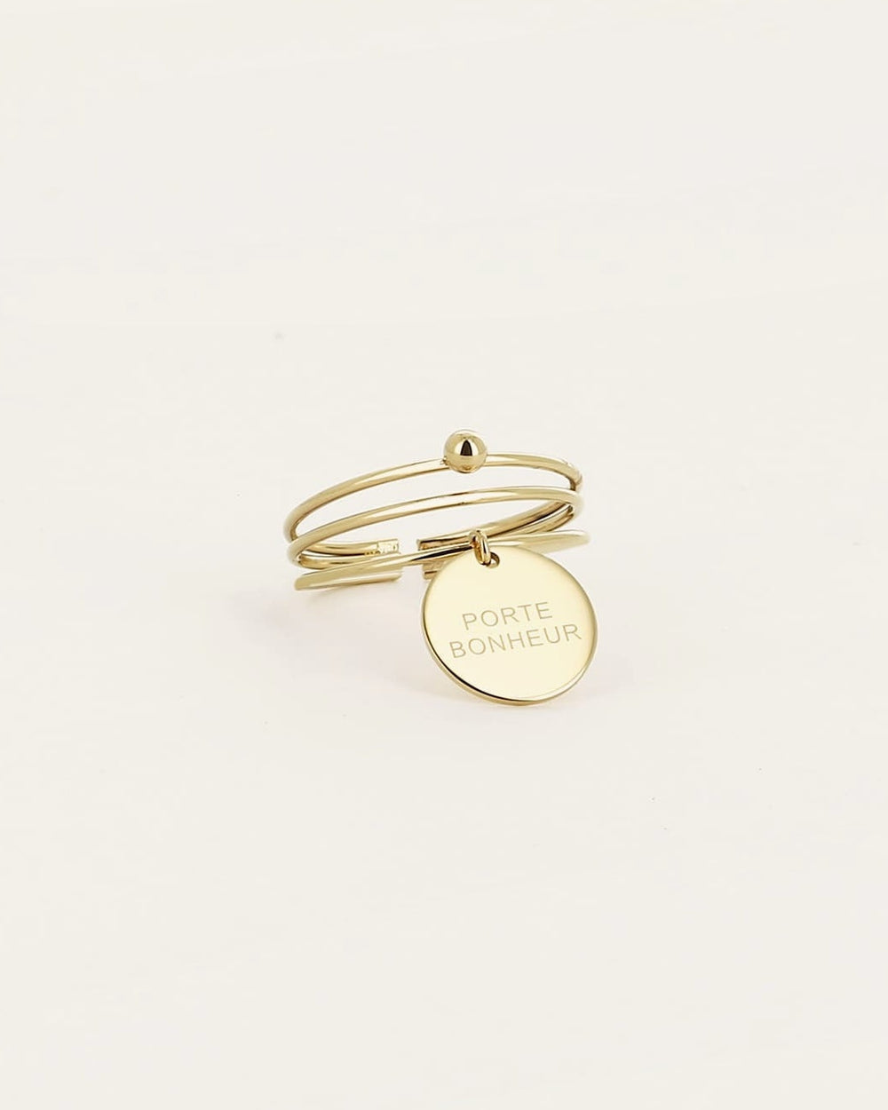Porte bonheur Ring (Gold-plated Steel)