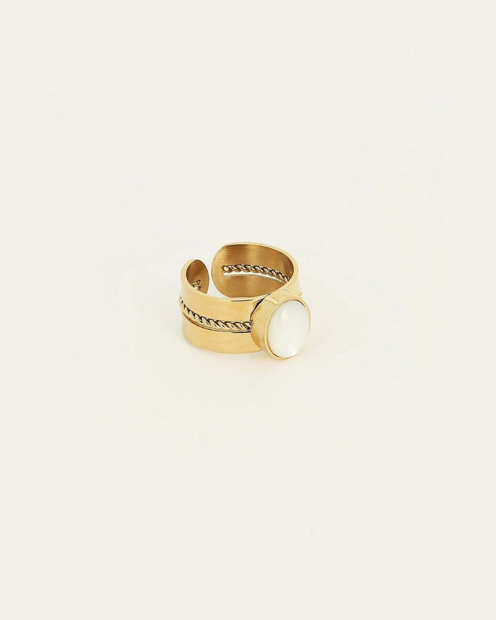 Roxana Ring (Gold-plated steel)
