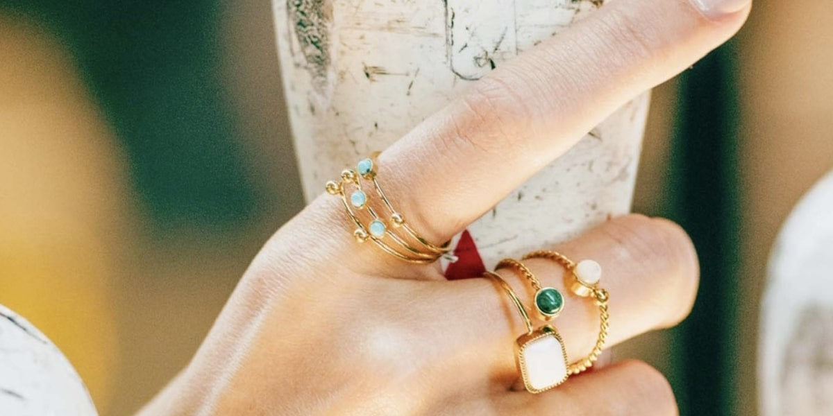 Spoutnik Ring (Gold-plated steel)