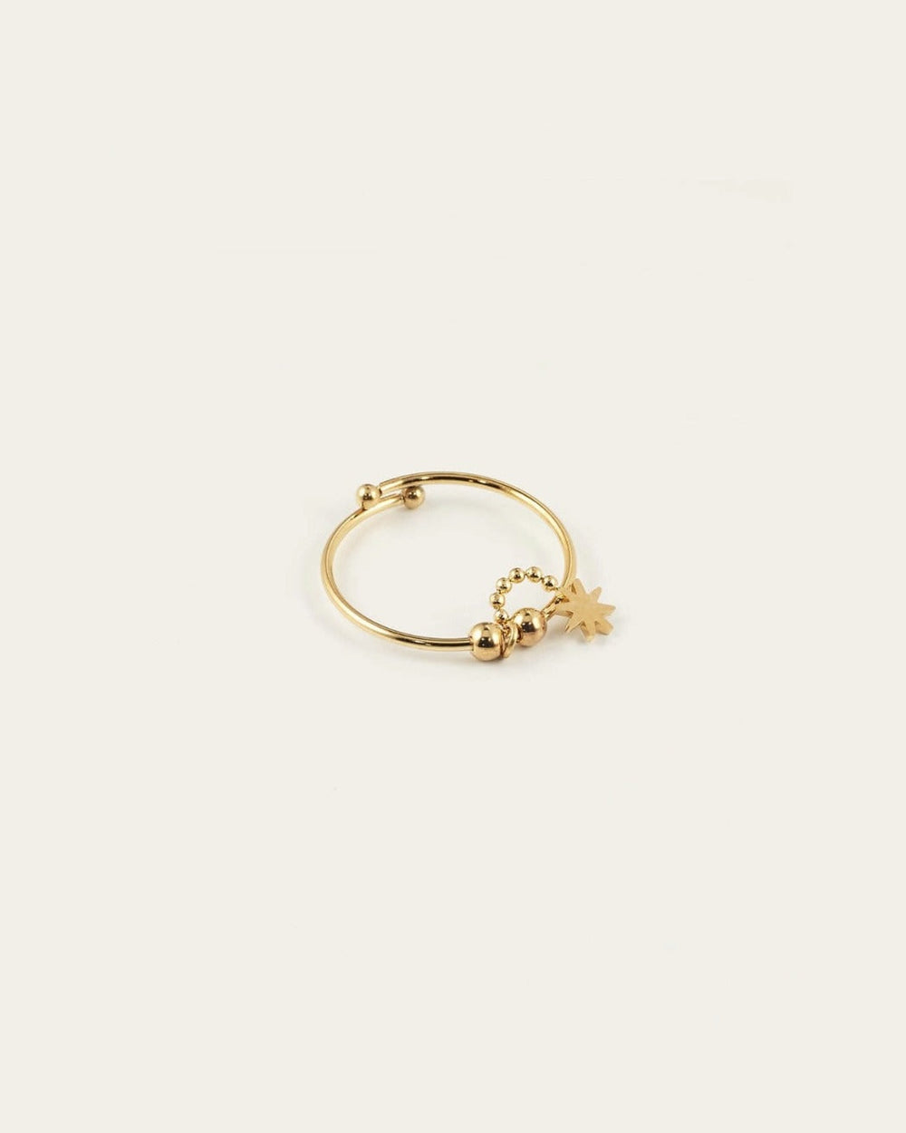 Bague Tahiti (Acier doré)