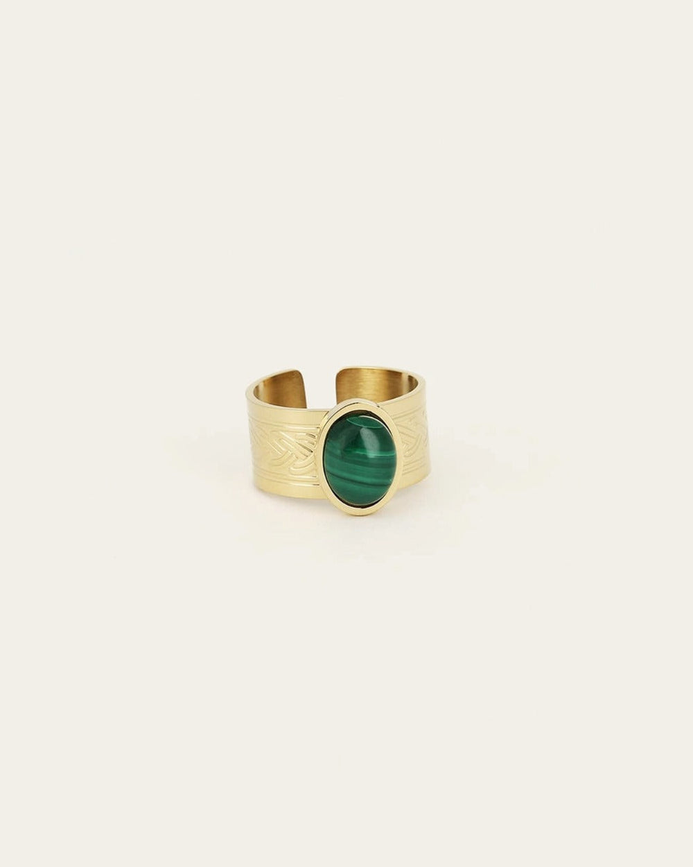 Bague Tulum (Acier doré)