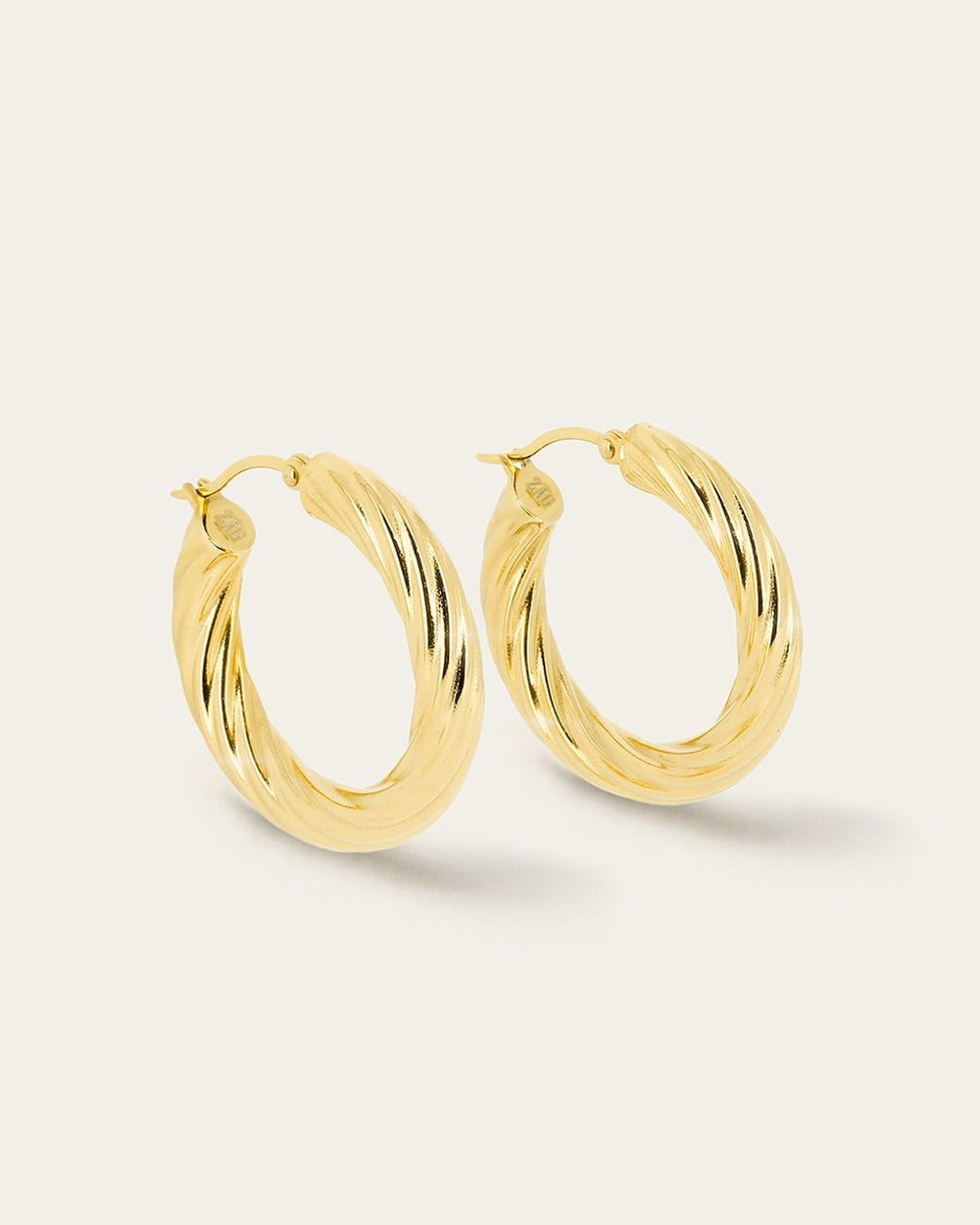 Boucles d'oreilles Aya (Acier doré)