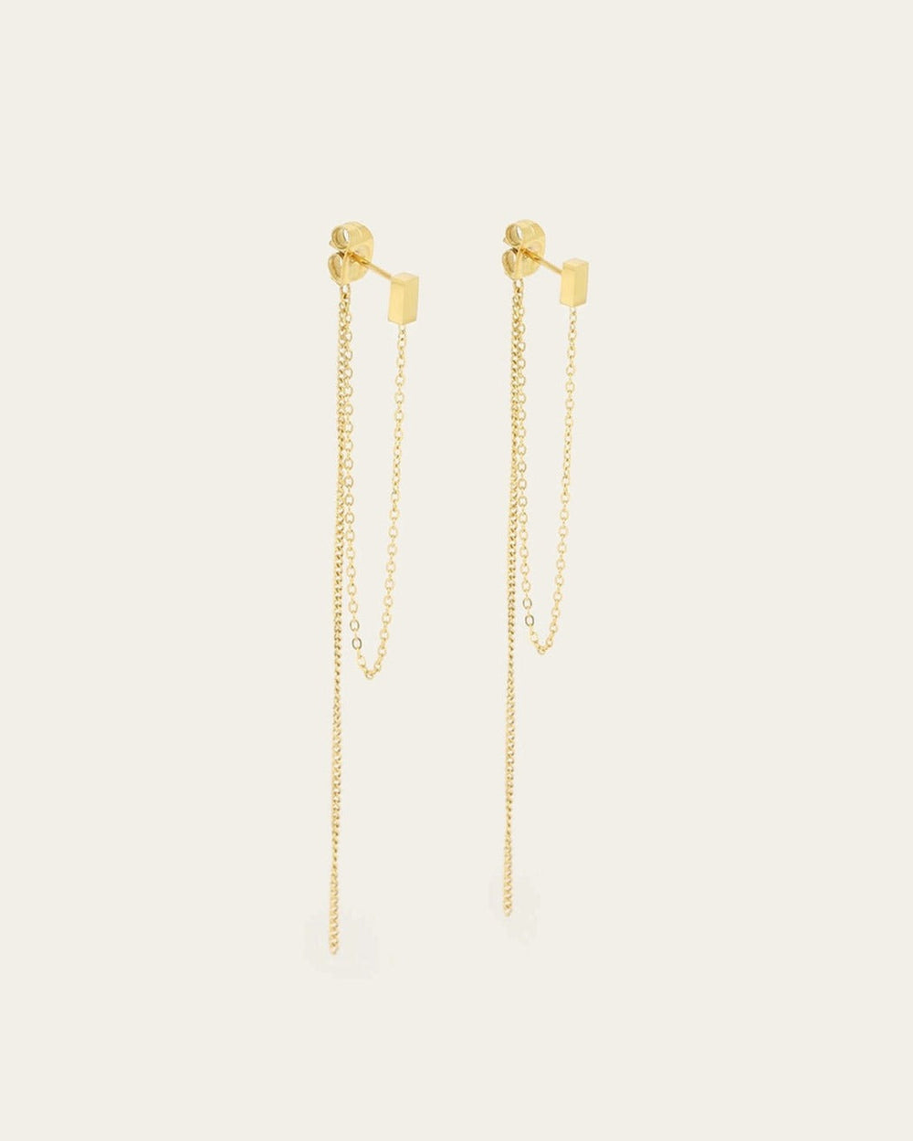 Boucles d'oreilles Keten (Acier doré)