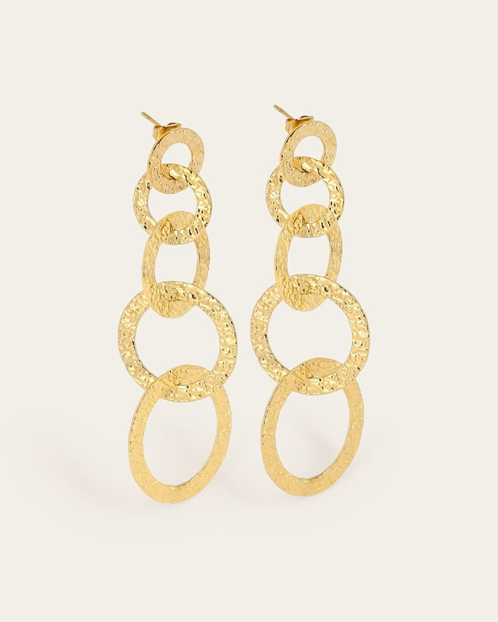 Boucles d'oreilles Martell (Acier doré)