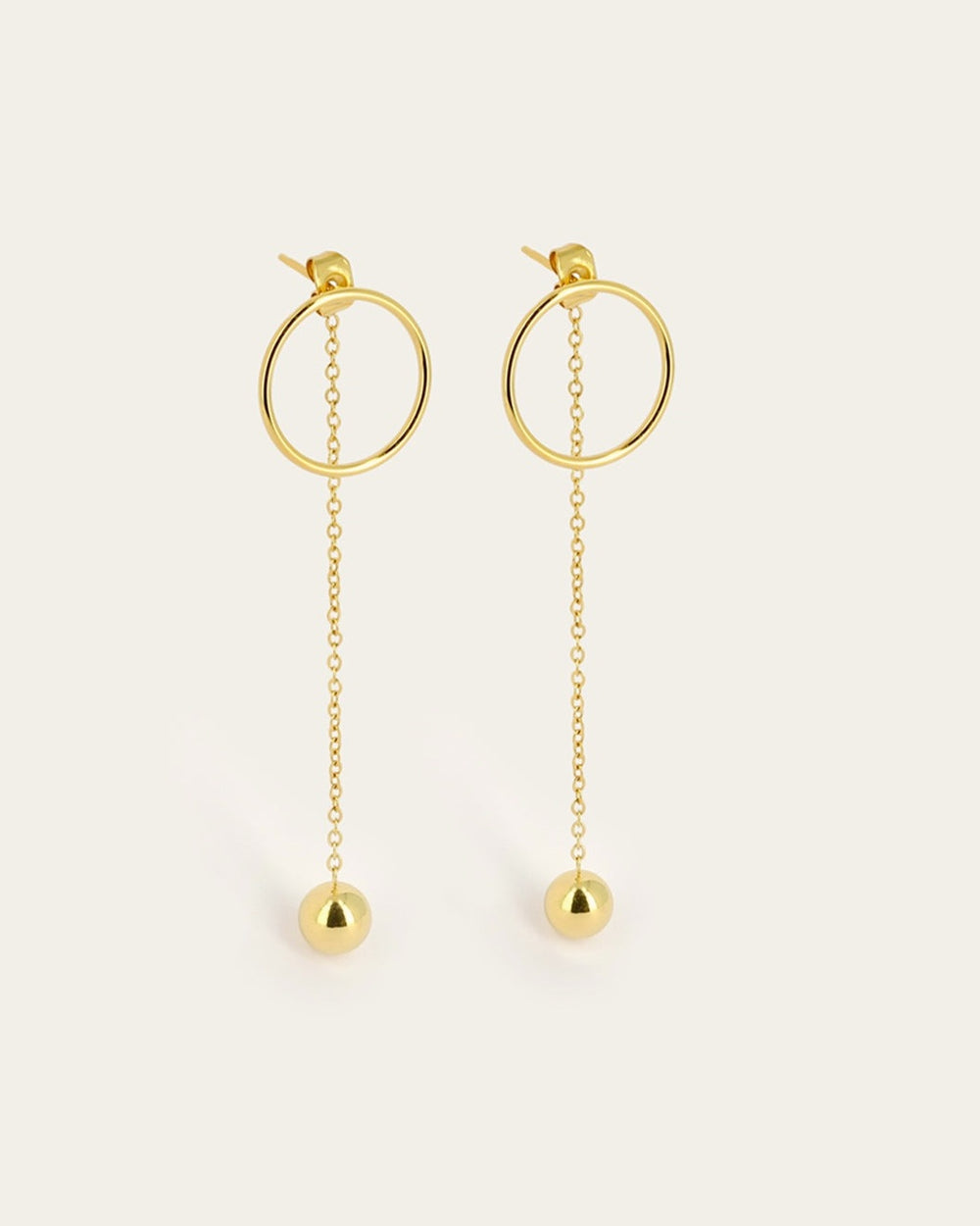 Boucles d'oreilles Saila (Acier doré)